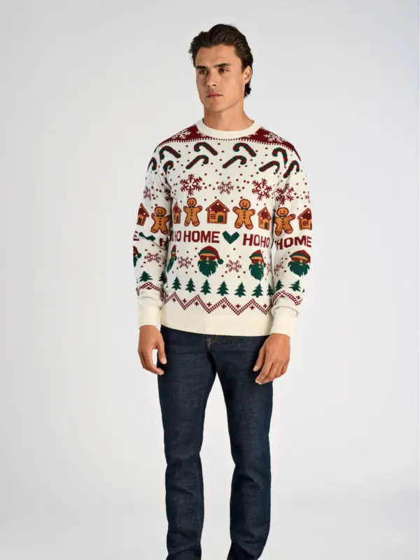 Lindbergh Santa Pullover Off White