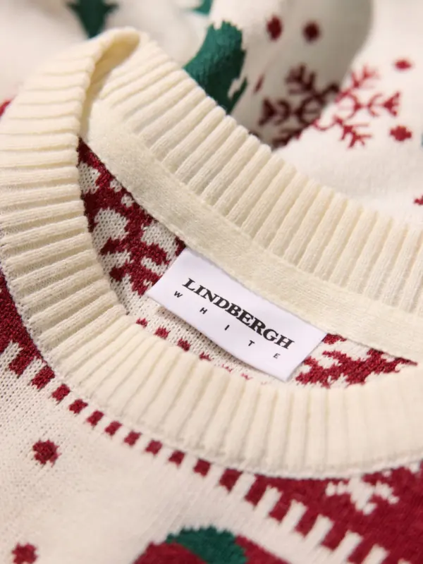 Lindbergh Santa Pullover Off White