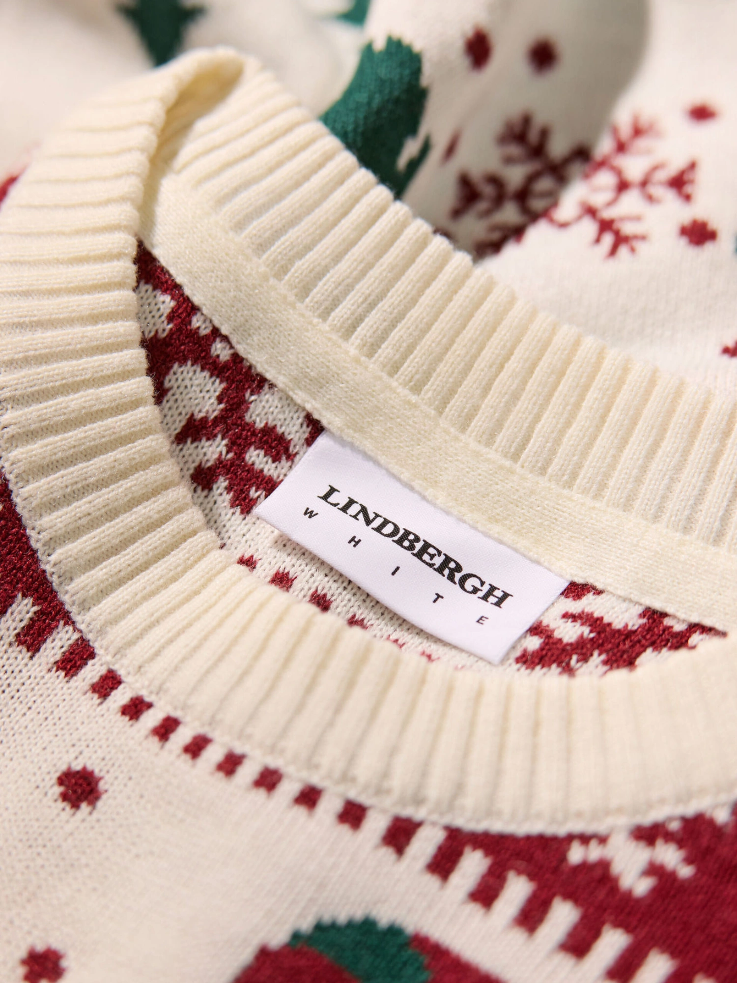 Lindbergh Santa Pullover Off White