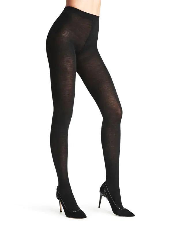 Decoy Cotton/wool Strømpebuks BLACK
